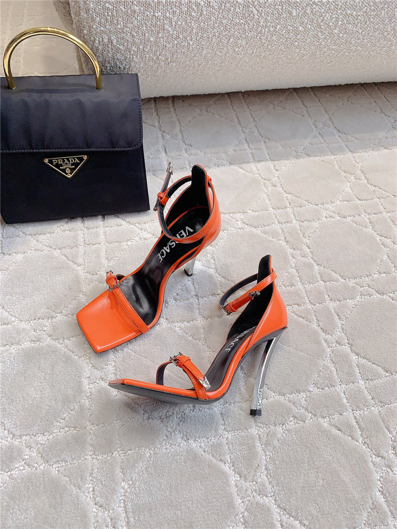 Versace square toe high heel sandals best replica shoes website