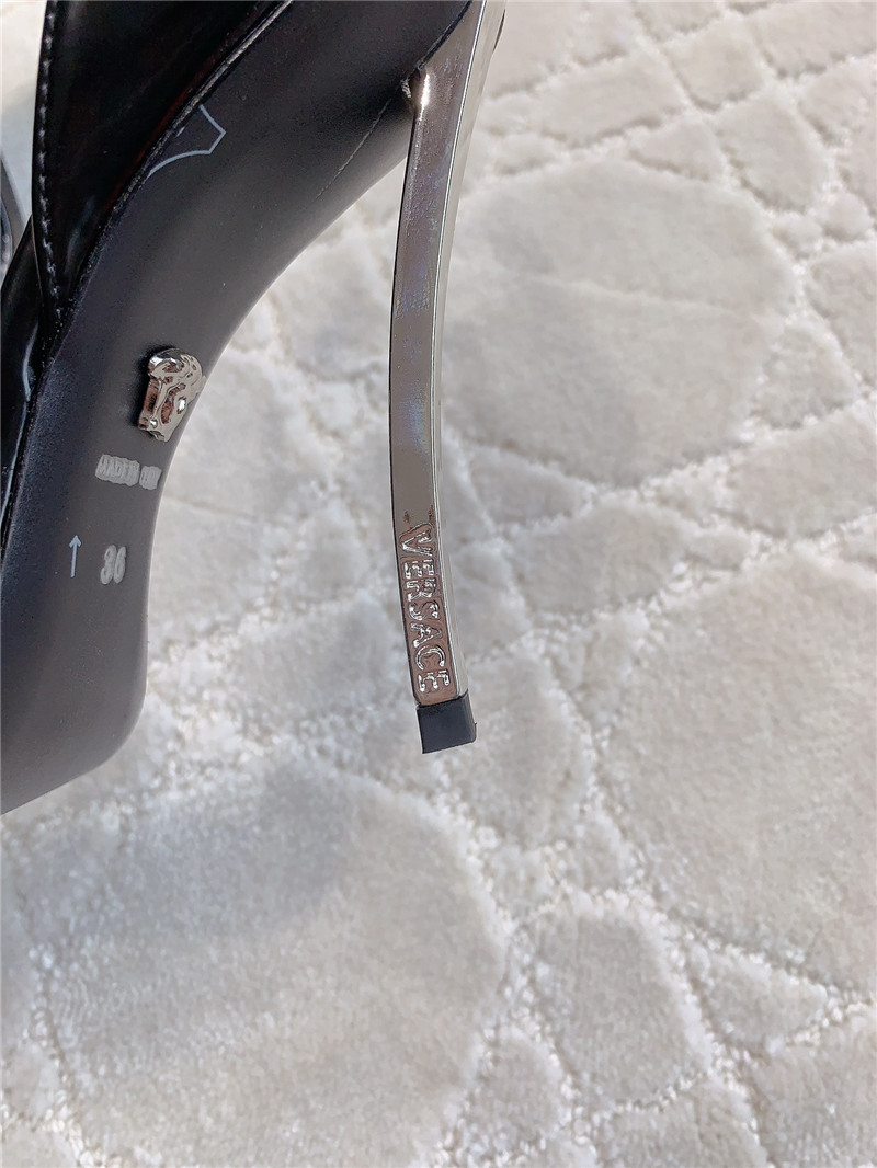 Versace square toe high heel sandals best replica shoes website