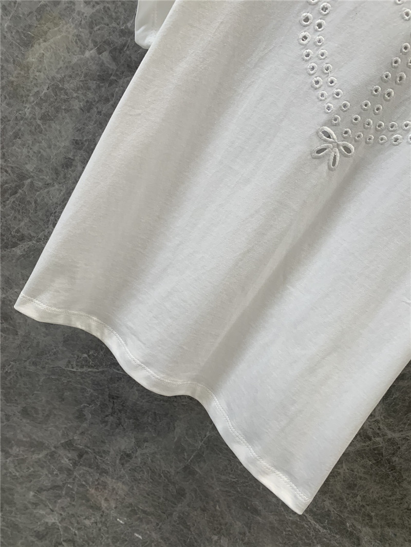 D10r hollow heart embroidered short-sleeved t-shirt replica clothes