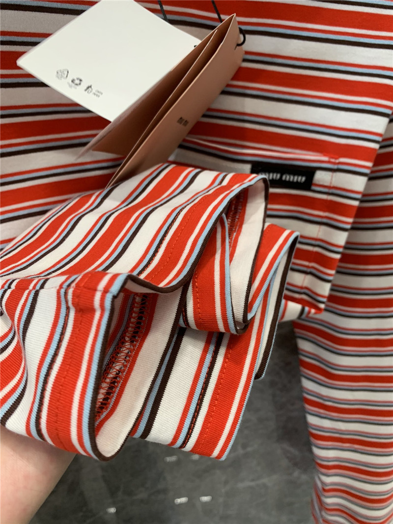 M1um1u long sleeve round neck t-shirt cheap replica designer clothes