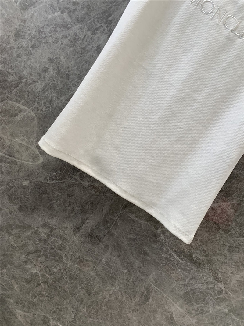 Moncler new logo embroidered ribbed vest replica clothing sites