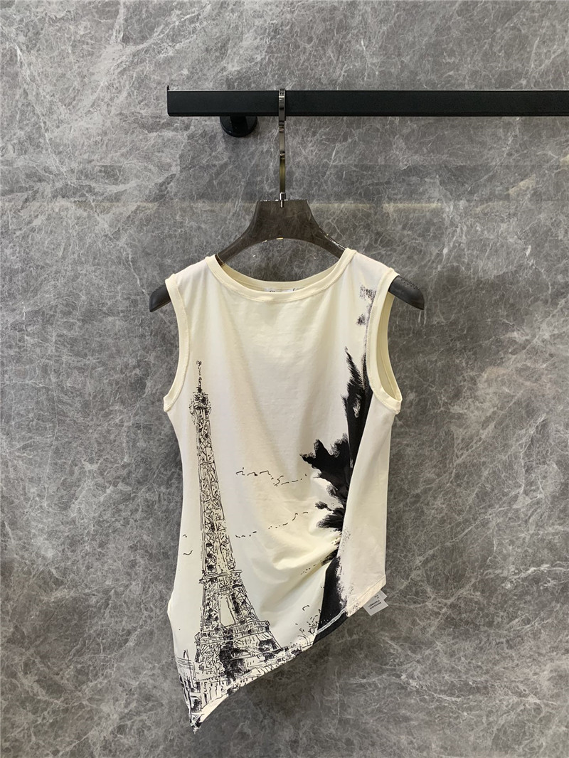 D10r irregular sleeveless vest replica designer clothes