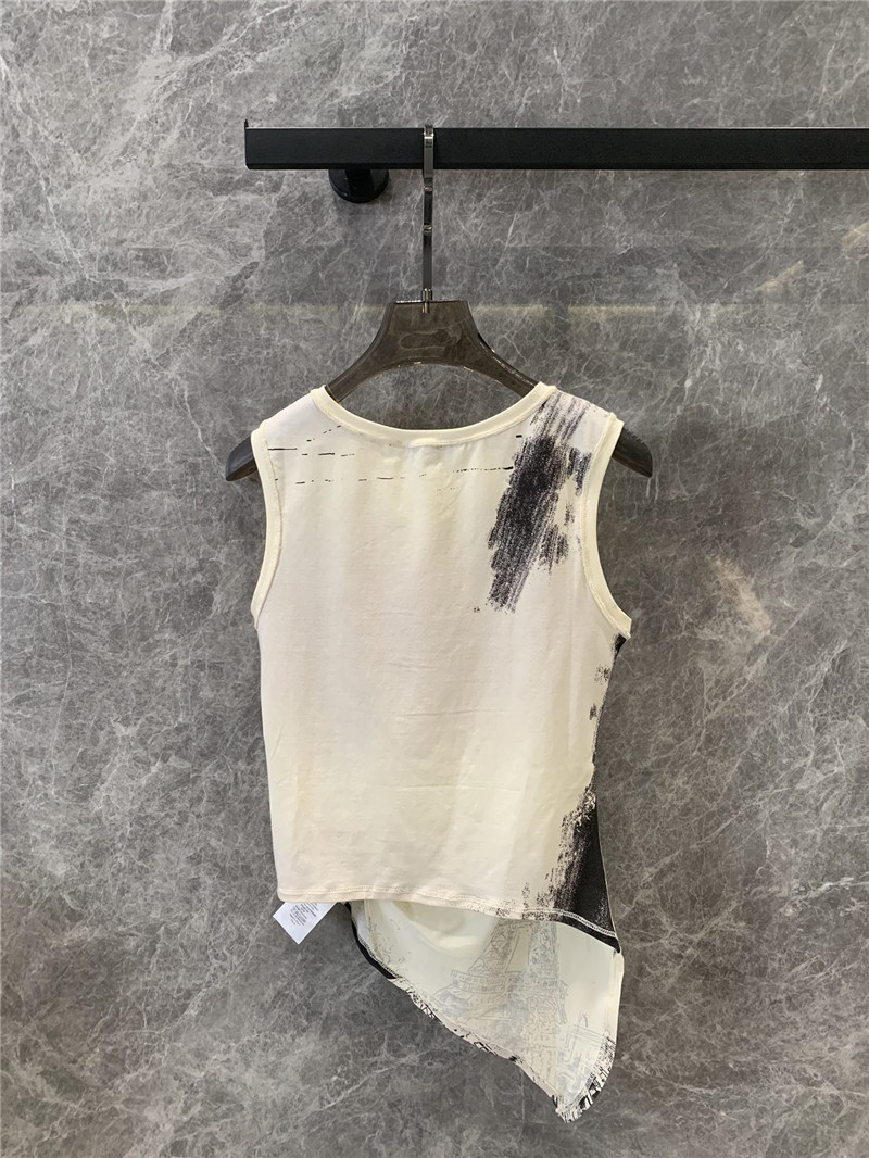 D10r irregular sleeveless vest replica designer clothes