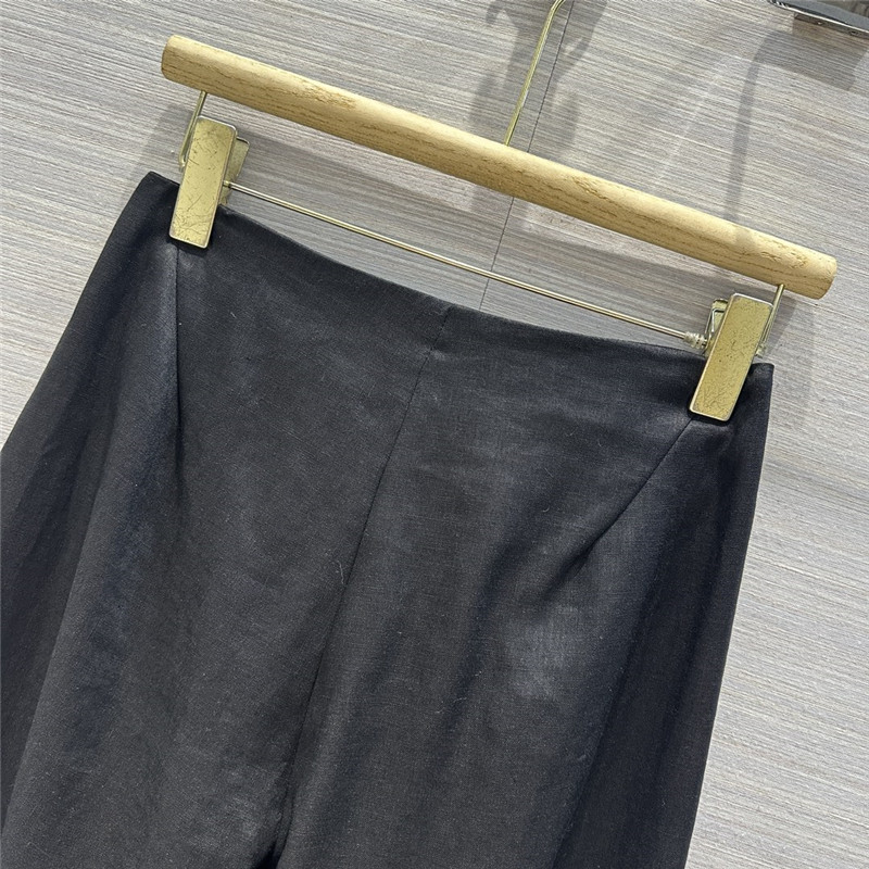 The R0w cotton and linen straight wide-leg pants replica clothing