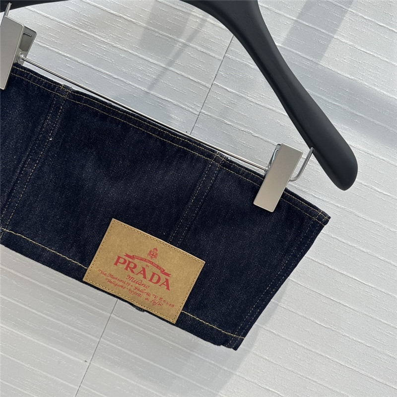 Pra*a functional wind hem straight pants replica clothing sites