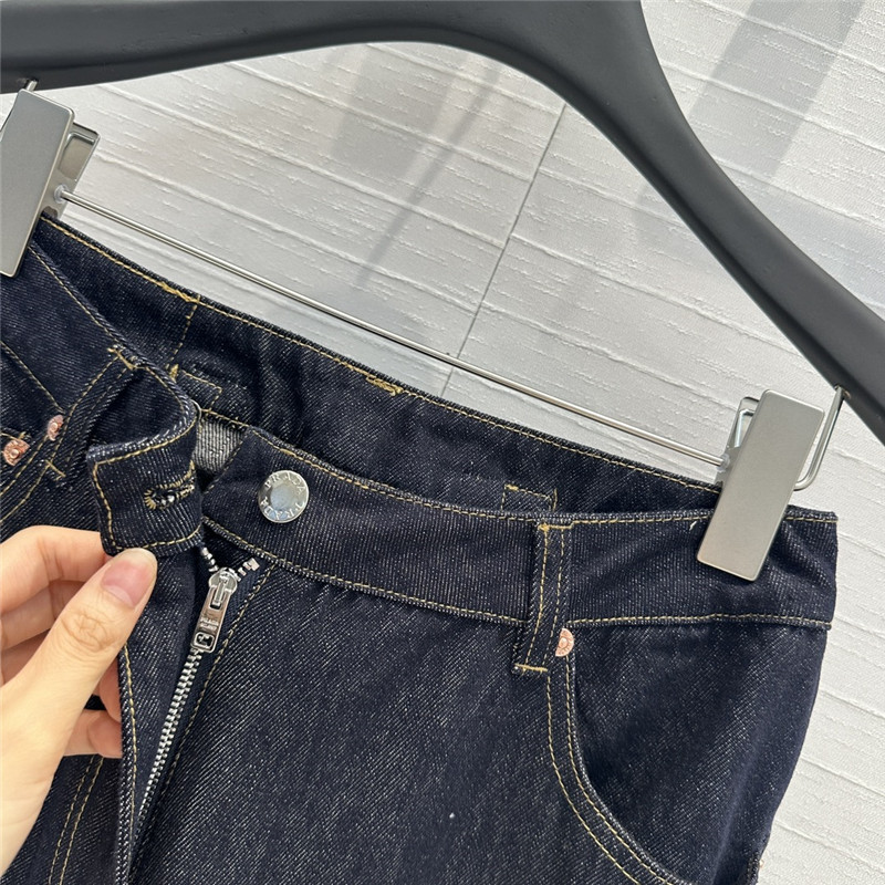 Pra*a functional wind hem straight pants replica clothing sites