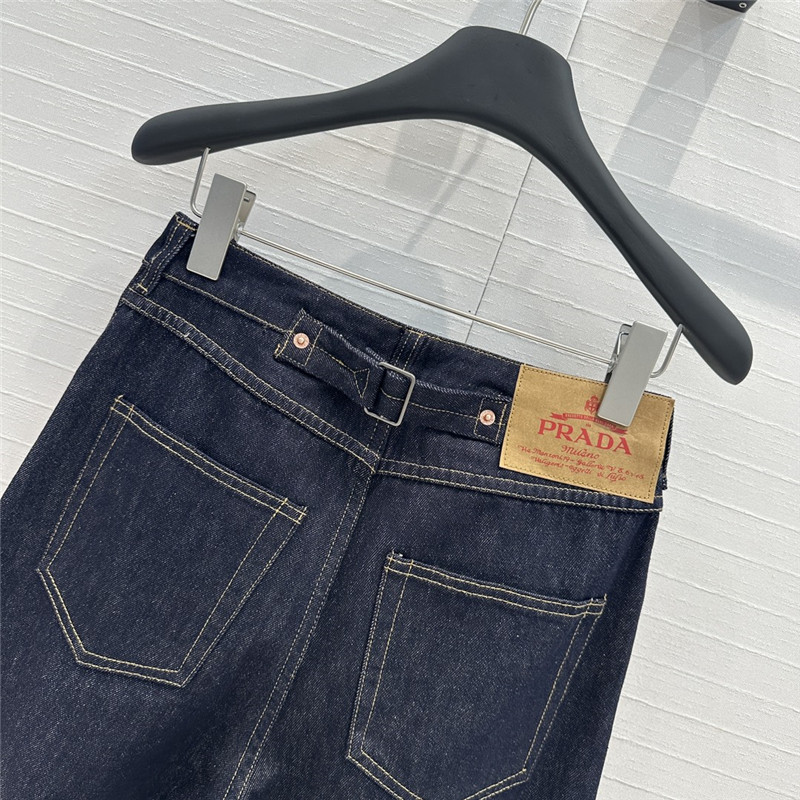 Pra*a functional wind hem straight pants replica clothing sites