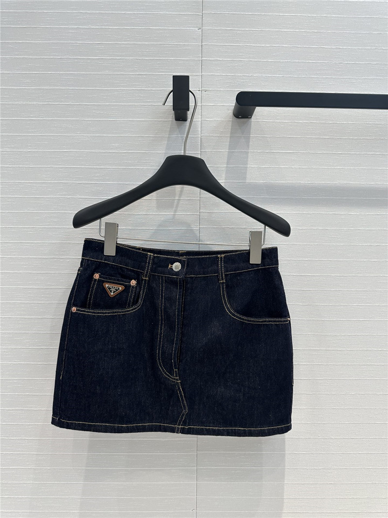 Pra*a denim mini skirt replica d&g clothing