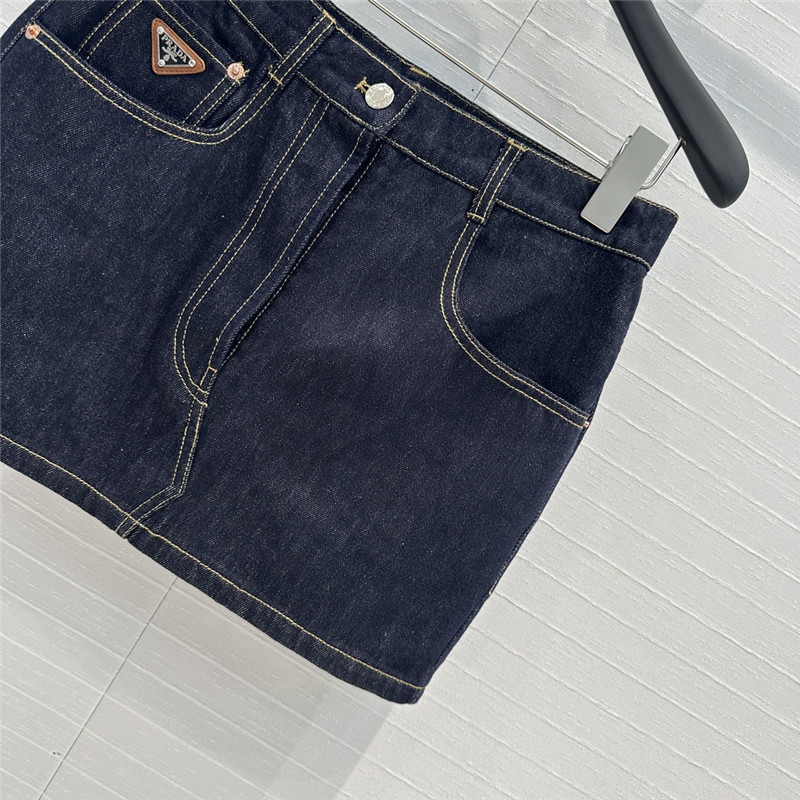 Pra*a denim mini skirt replica d&g clothing