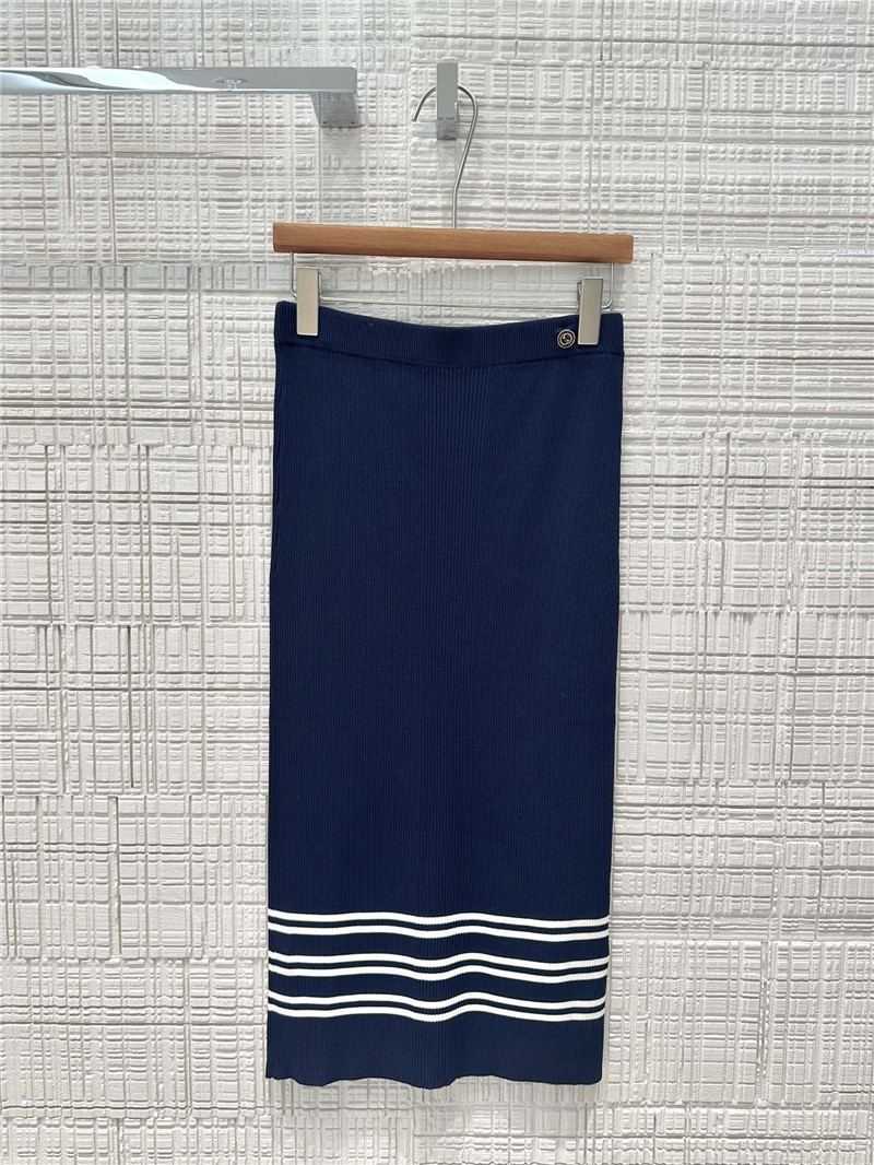 Gvc*1 ribbed viscose knitted skirt replica clothes