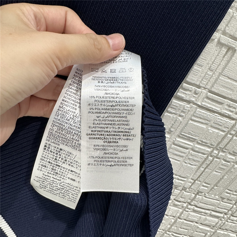 Gvc*1 ribbed viscose knitted skirt replica clothes