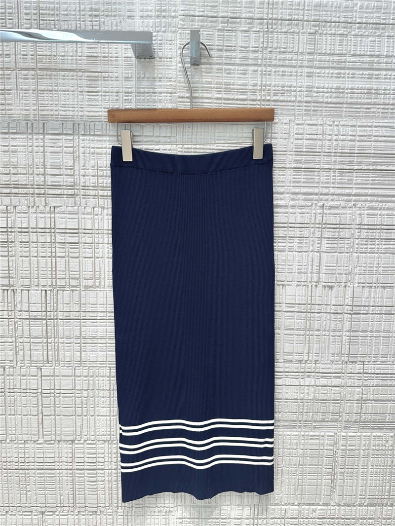 Gvc*1 ribbed viscose knitted skirt replica clothes