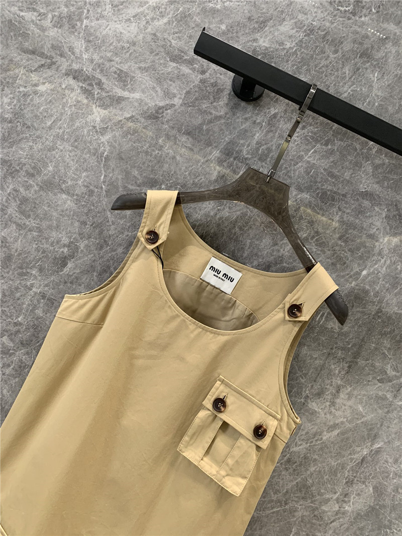 M1um1u workwear pocket vest dress replica clothing sites