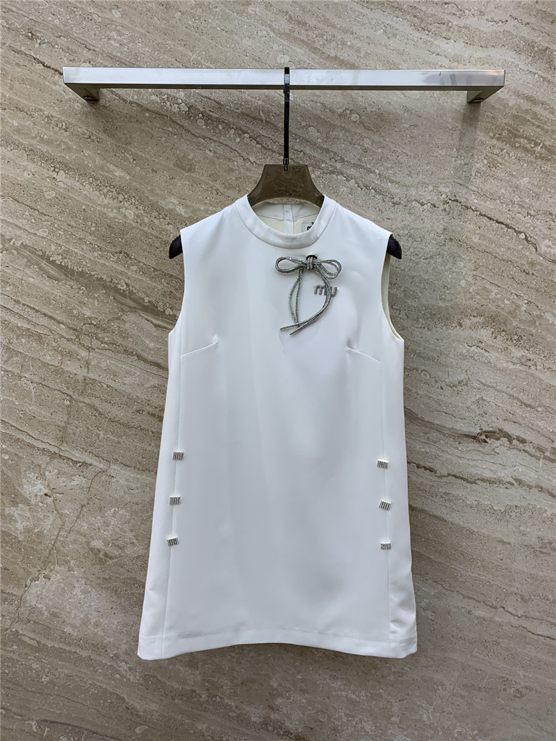 m1um1u bow D1am0nd vest dress replica clothes