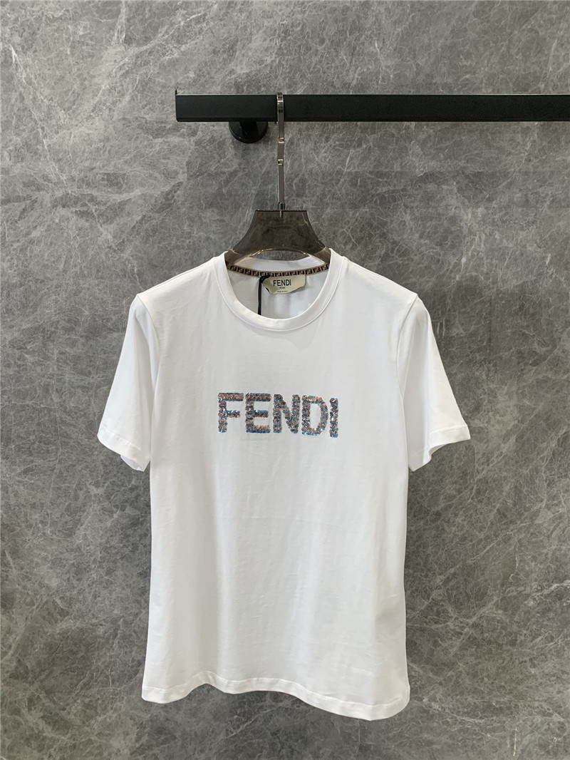F**di round neck short sleeve t-shirt replica clothes