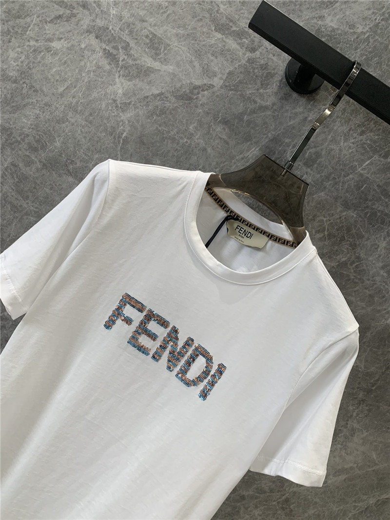F**di round neck short sleeve t-shirt replica clothes