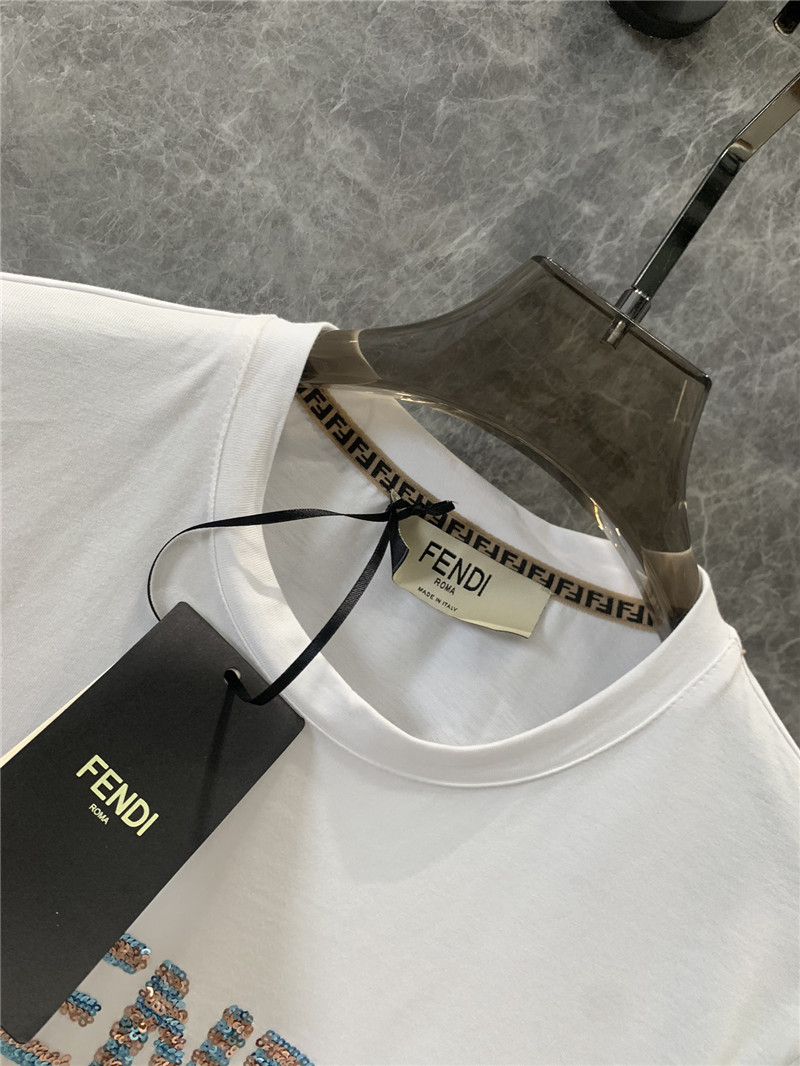 F**di round neck short sleeve t-shirt replica clothes