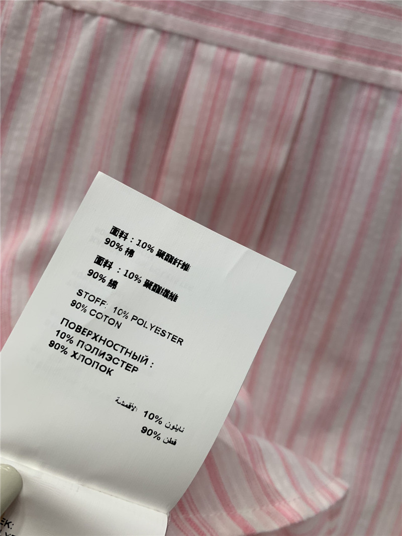 M1um1u letter striped long-sleeved shirt replica d&g clothing
