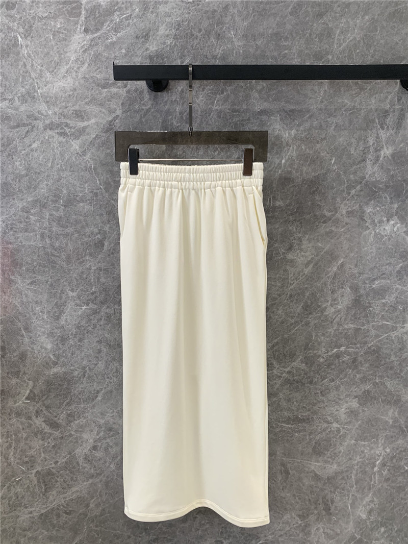 Pra*a white washed cotton skirt