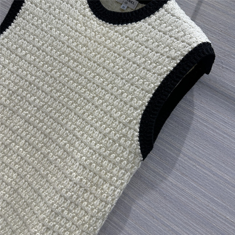 Ch**el embossed woven vest dress replica clothes