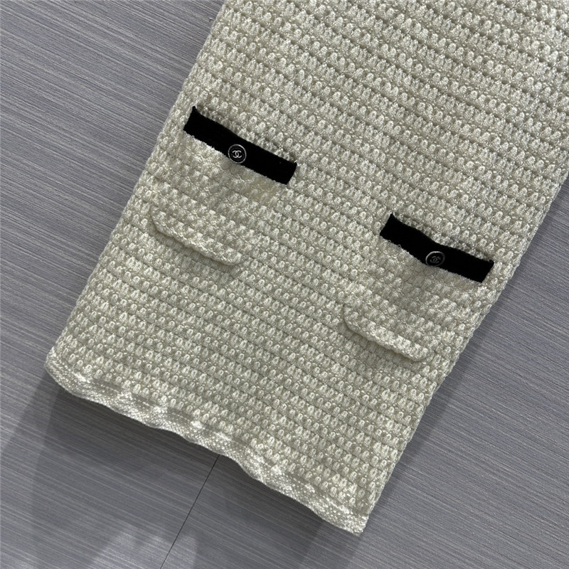 Ch**el embossed woven vest dress replica clothes