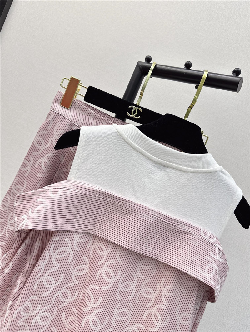 Ch**el new logo print suit replica clothing sites