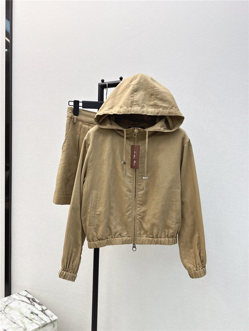 L0r0 P1ana hooded jacket + shorts set replicas clothes