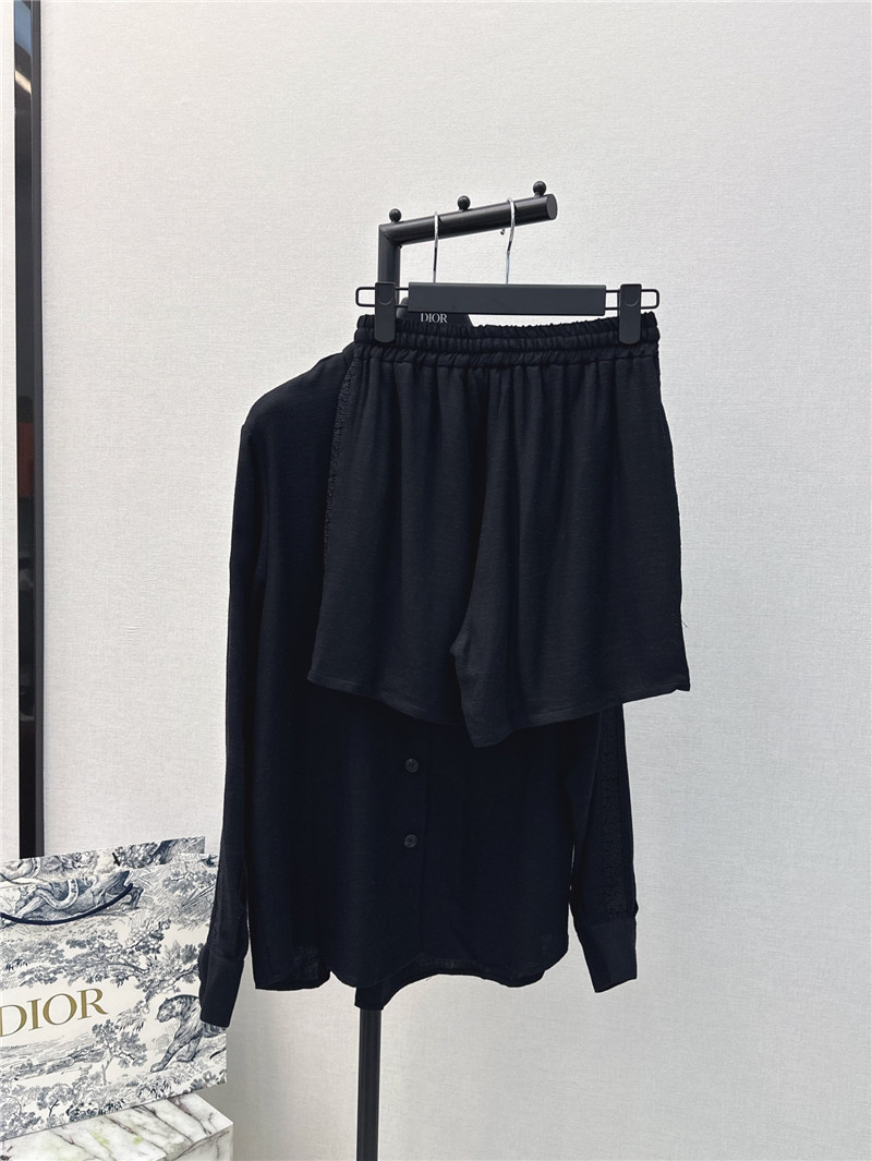 D10r embroidered logo patchwork lace series suit replicas clothes