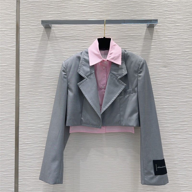 A1exa*der wang classic fake two piece suit replicas clothes