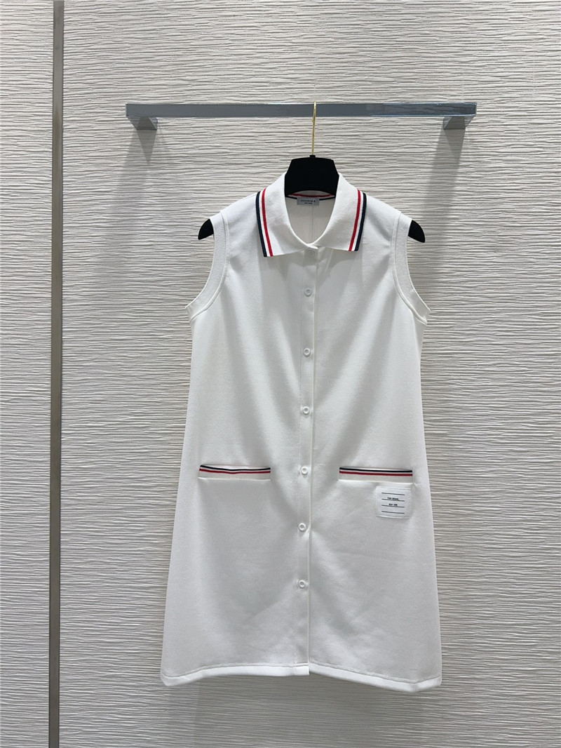THOM BROWNE sleeveless vest polo skirt replica clothing