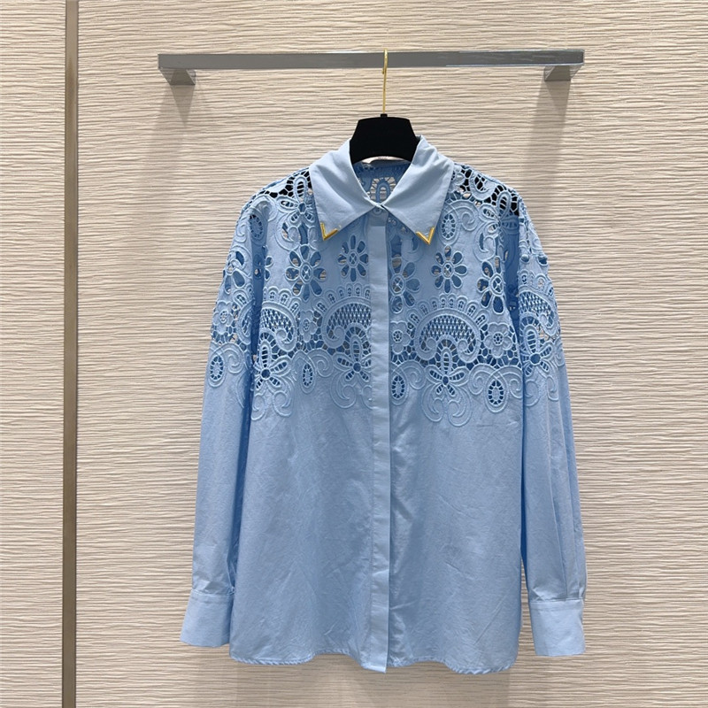 Va1e*ntin0 light luxury shirt set replica clothing sites