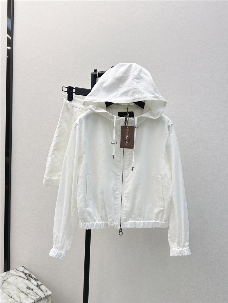L0r0 P1ana hooded jacket + shorts set replica clothing sites