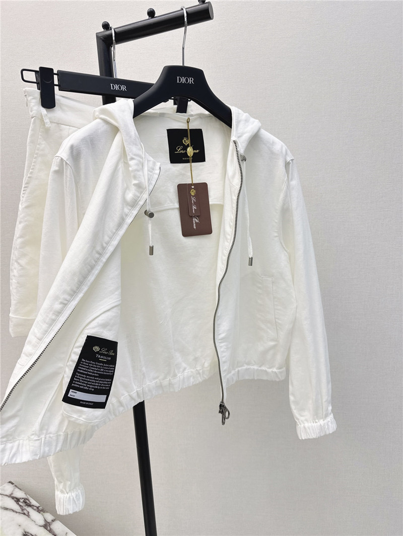 L0r0 P1ana hooded jacket + shorts set replica clothing sites