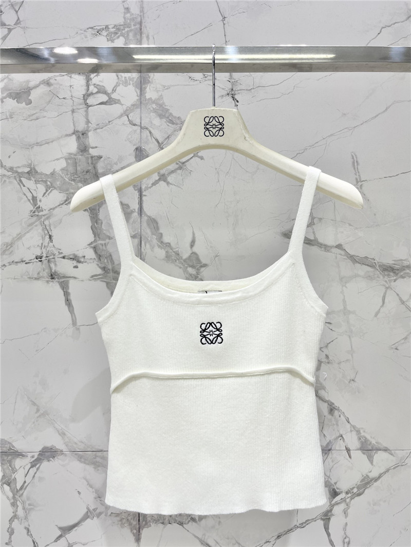 L0ew* embroidered logo camisole replicas clothes