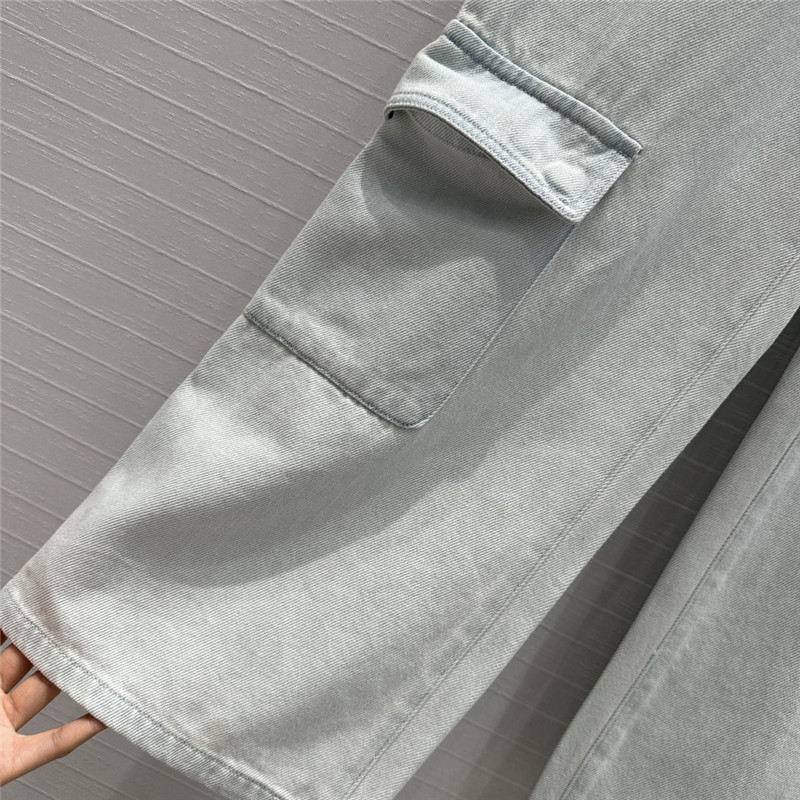 Versace workwear style denim straight pants replicas clothes