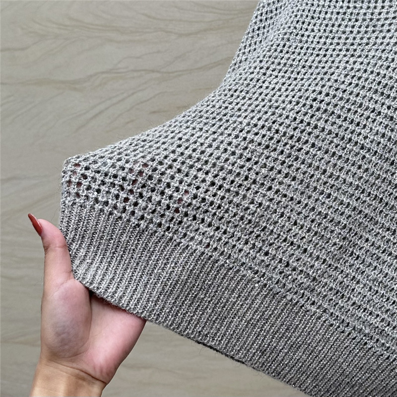 BC sparkling sequined linen knit top replica clothes