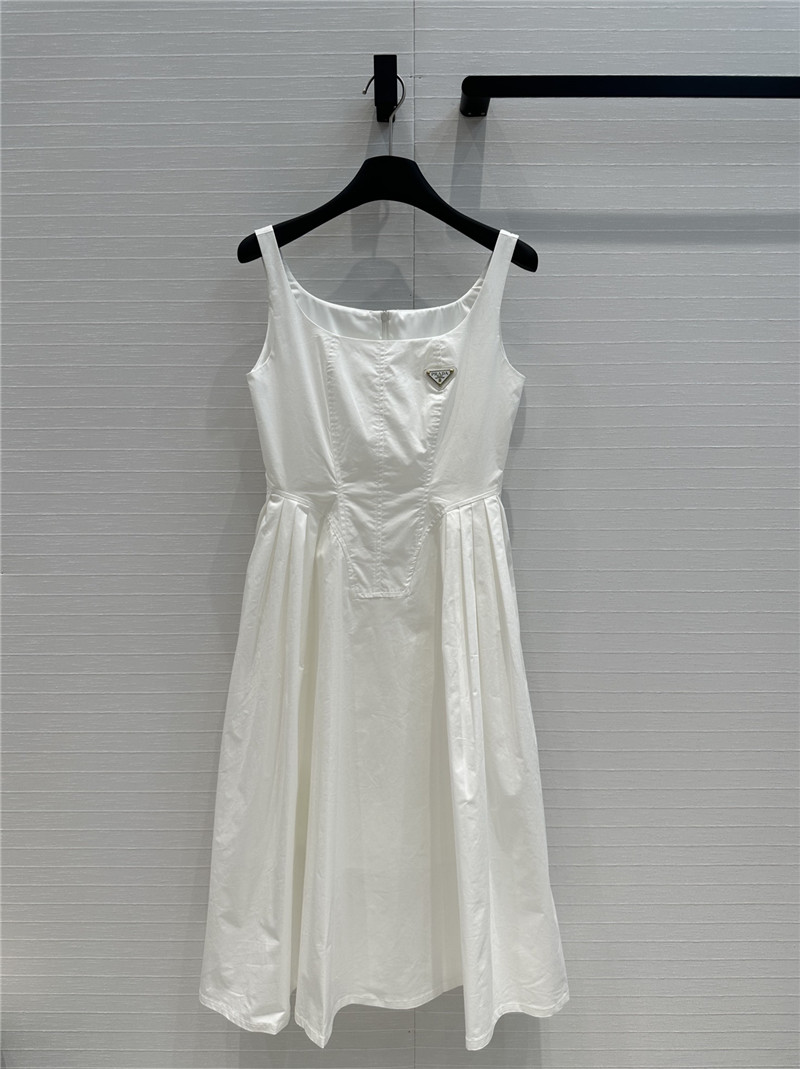 Pra*a suspender midi dress replica clothes