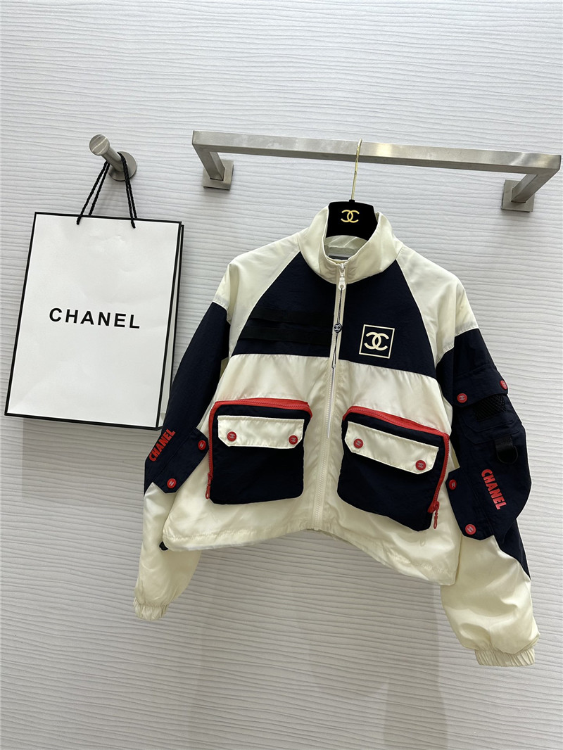 Ch**el hooded short workwear jacket replicas clothes