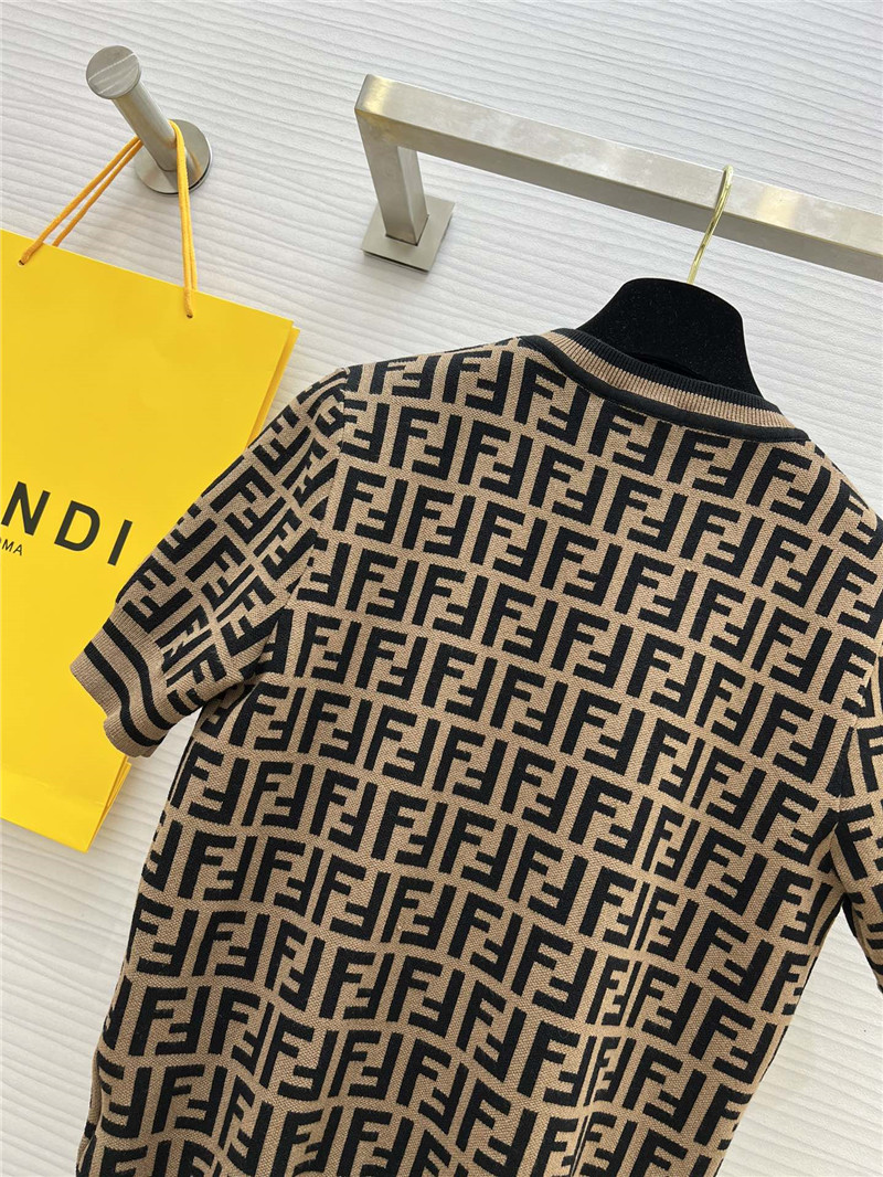F**di monogram short-sleeved sweater replica clothing sites
