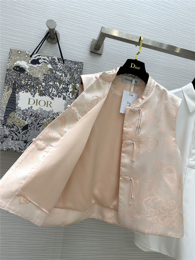 D10r single breasted buttoned waistcoat replica clothes