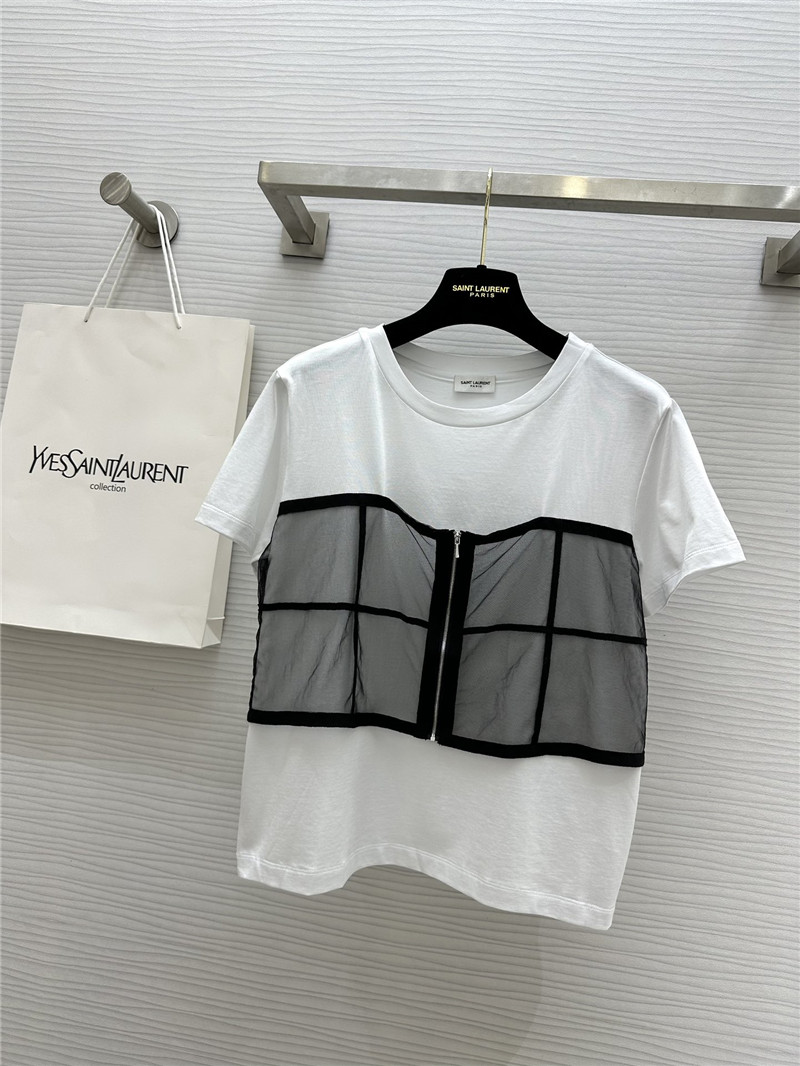 Y51 fake two-piece design short-sleeved t-shirt replica clothes