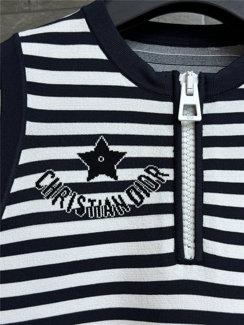 D10r striped knit vest replica designer clothing websites