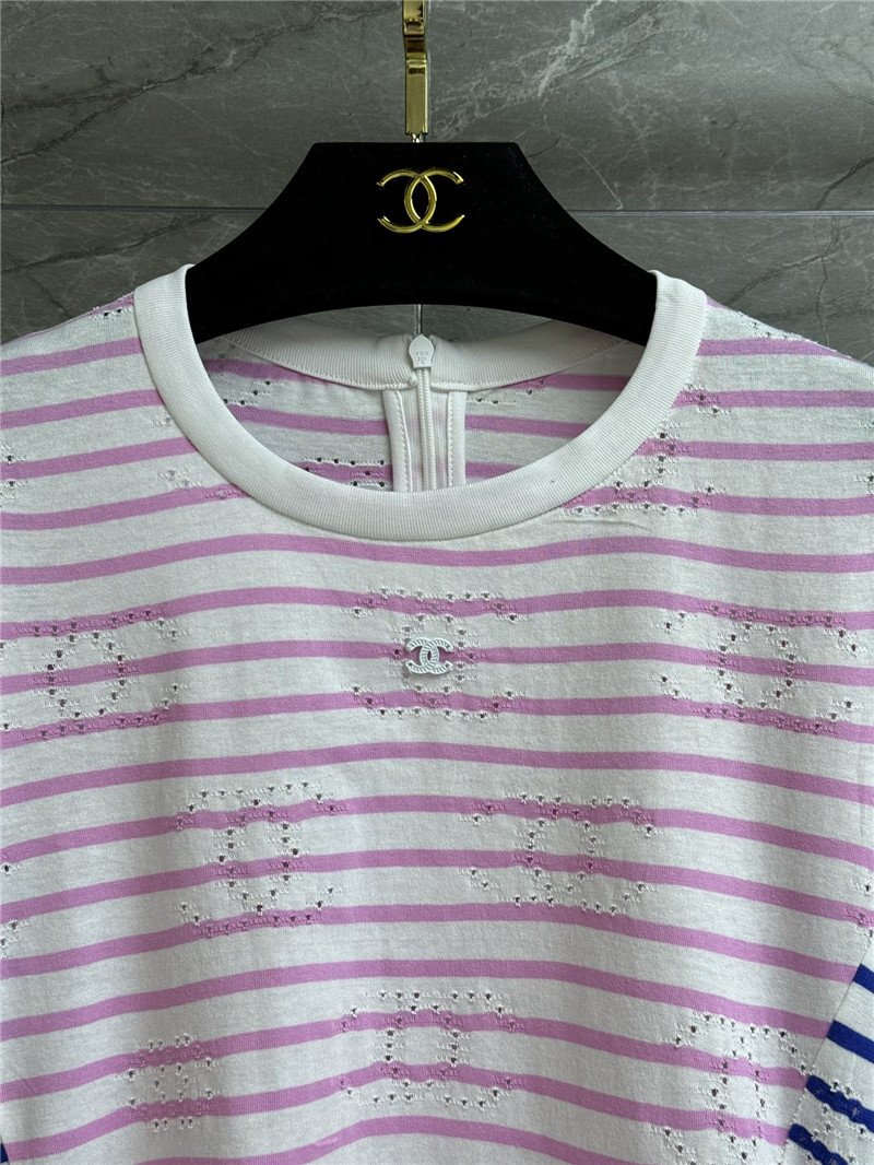 Ch**el striped drawstring top replica d&g clothing