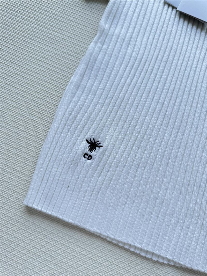 D10r knitted striped short-sleeved top replica designer clothes