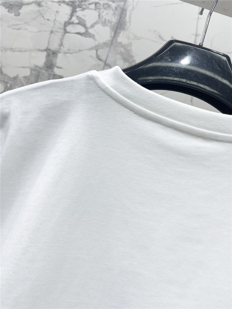 Y51 heart flocking embroidered letters t replica clothing sites