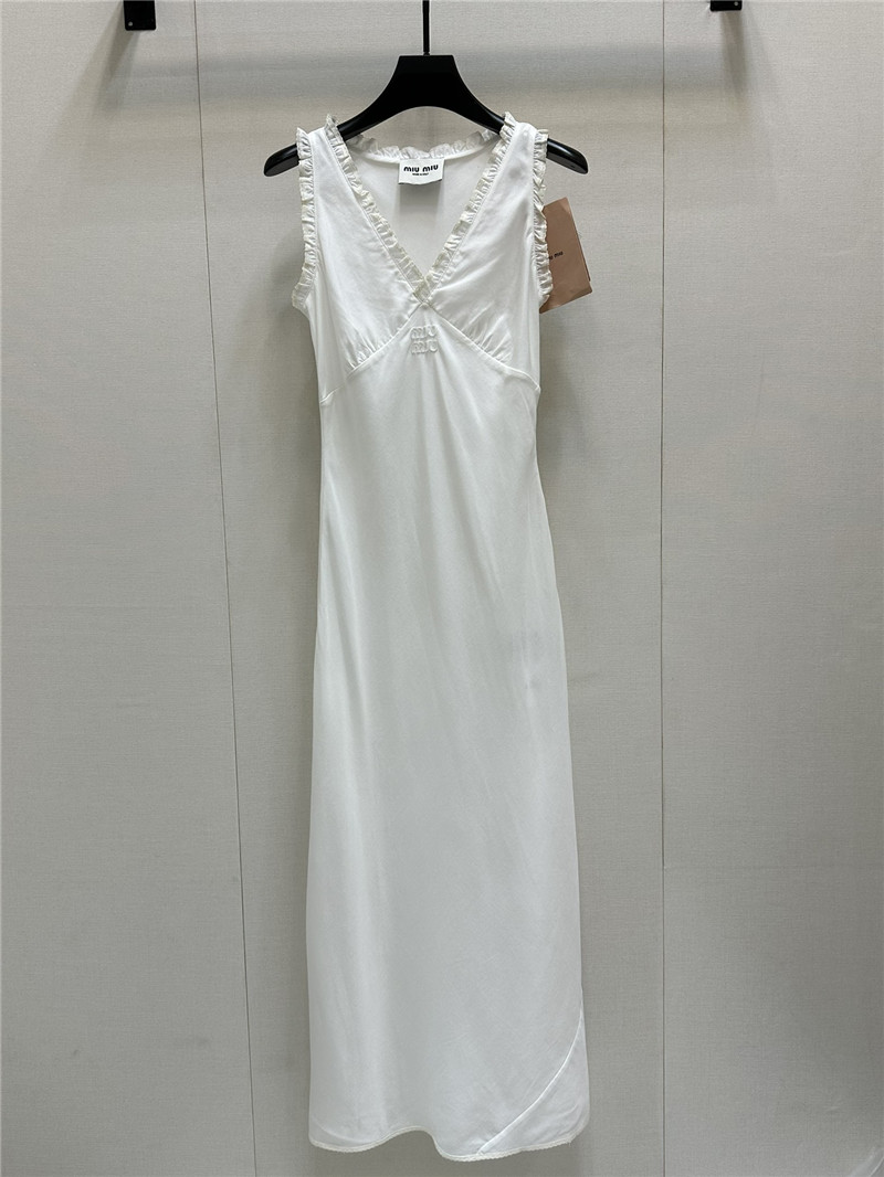 M1um1u lace embroidery dress replica clothes