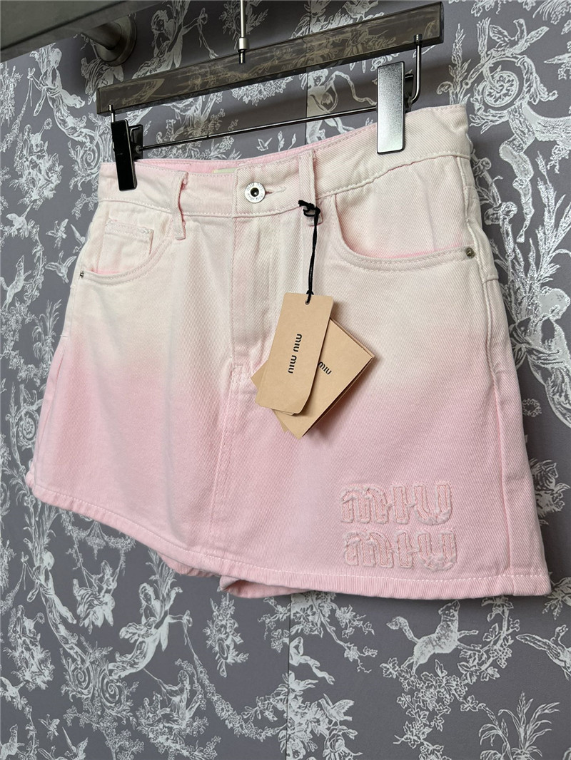 M1um1u new denim shorts replica clothing sites