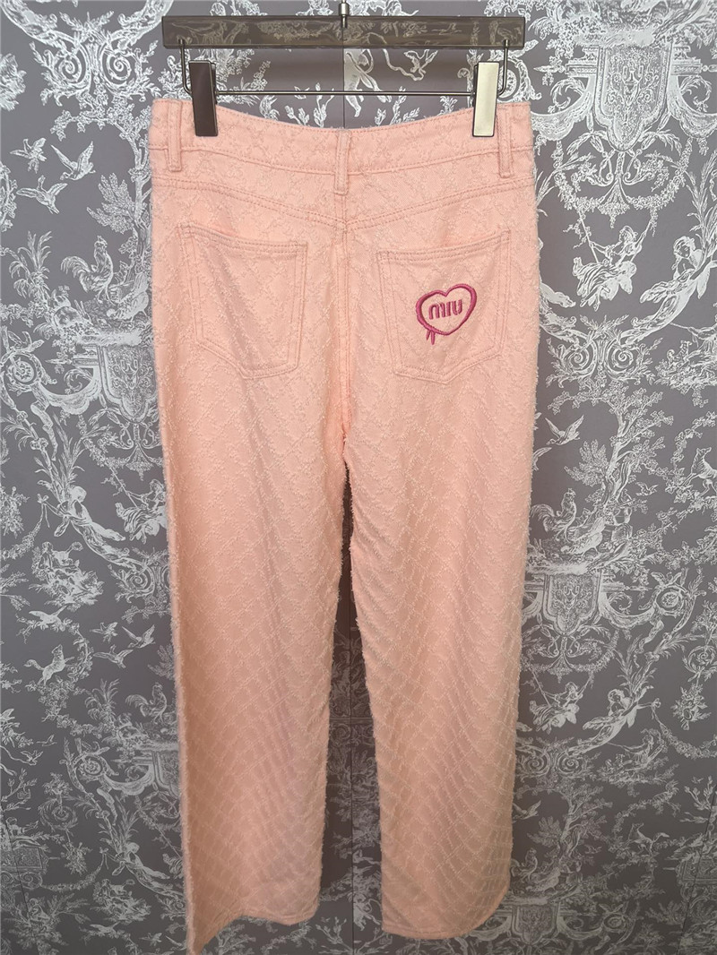 M1um1u new jacquard jeans cheap replica designer clothes