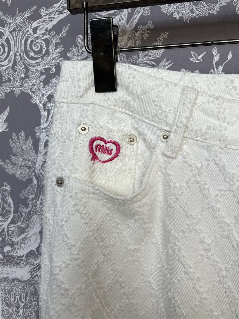 M1um1u new jacquard jeans cheap replica designer clothes