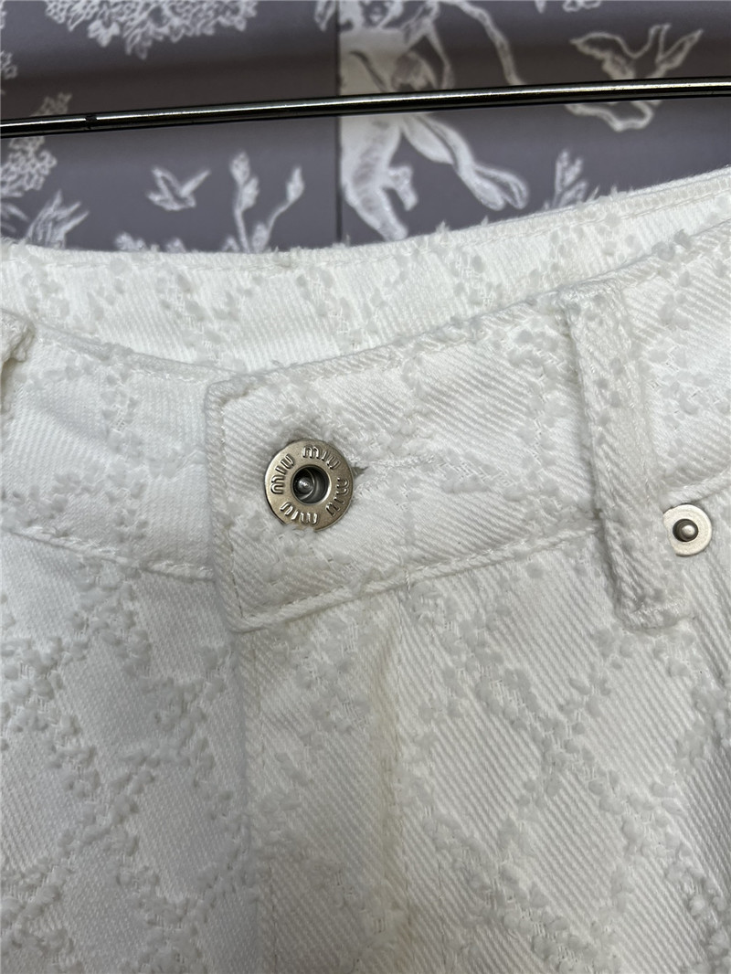 M1um1u new jacquard jeans cheap replica designer clothes